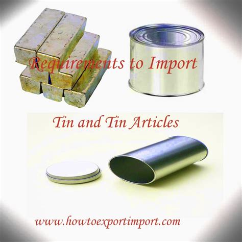 Metal Tin Imports Under Sub Chapter 7310 